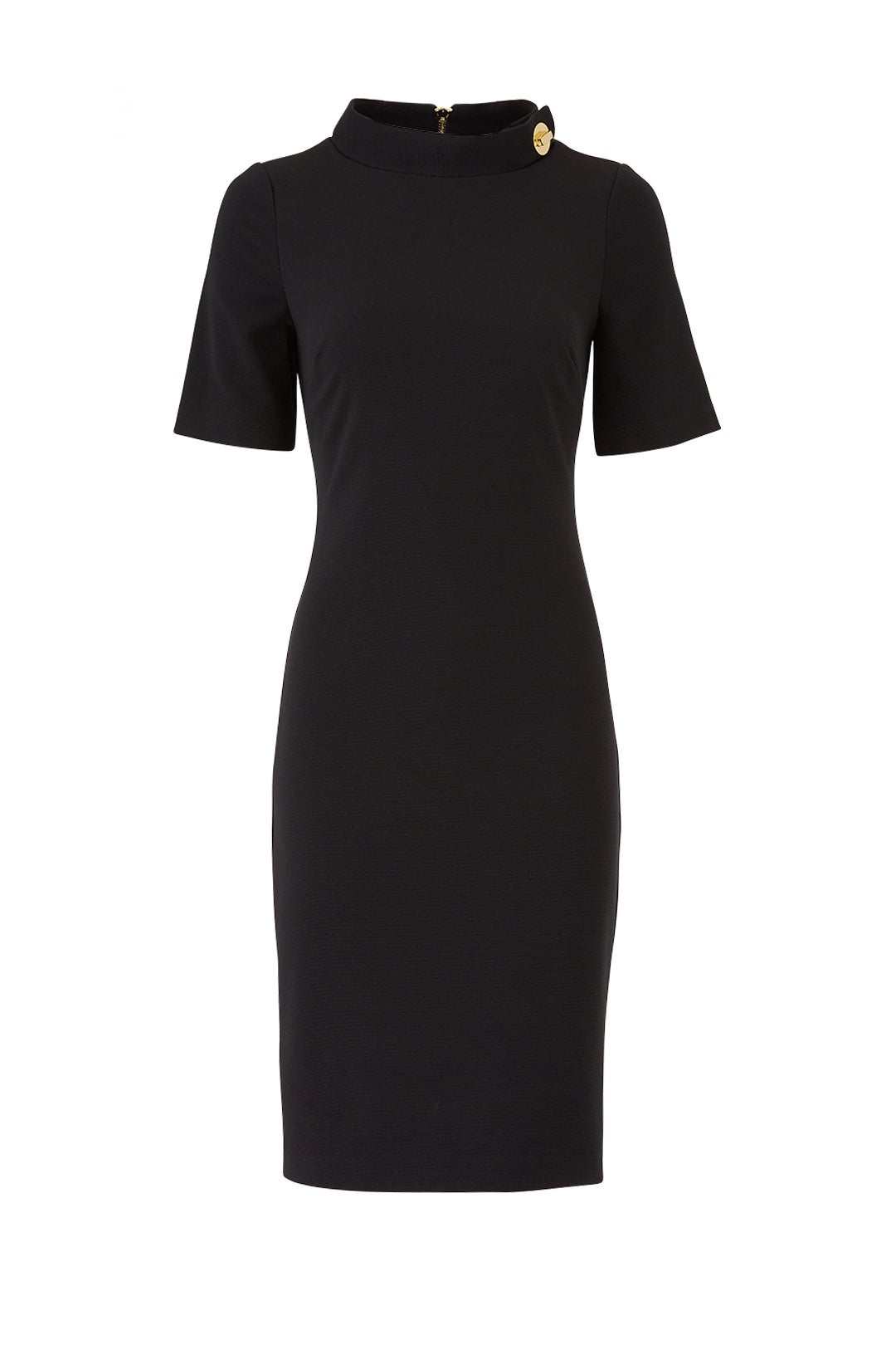 Black Turnlock Dress by Badgley Mischka 3