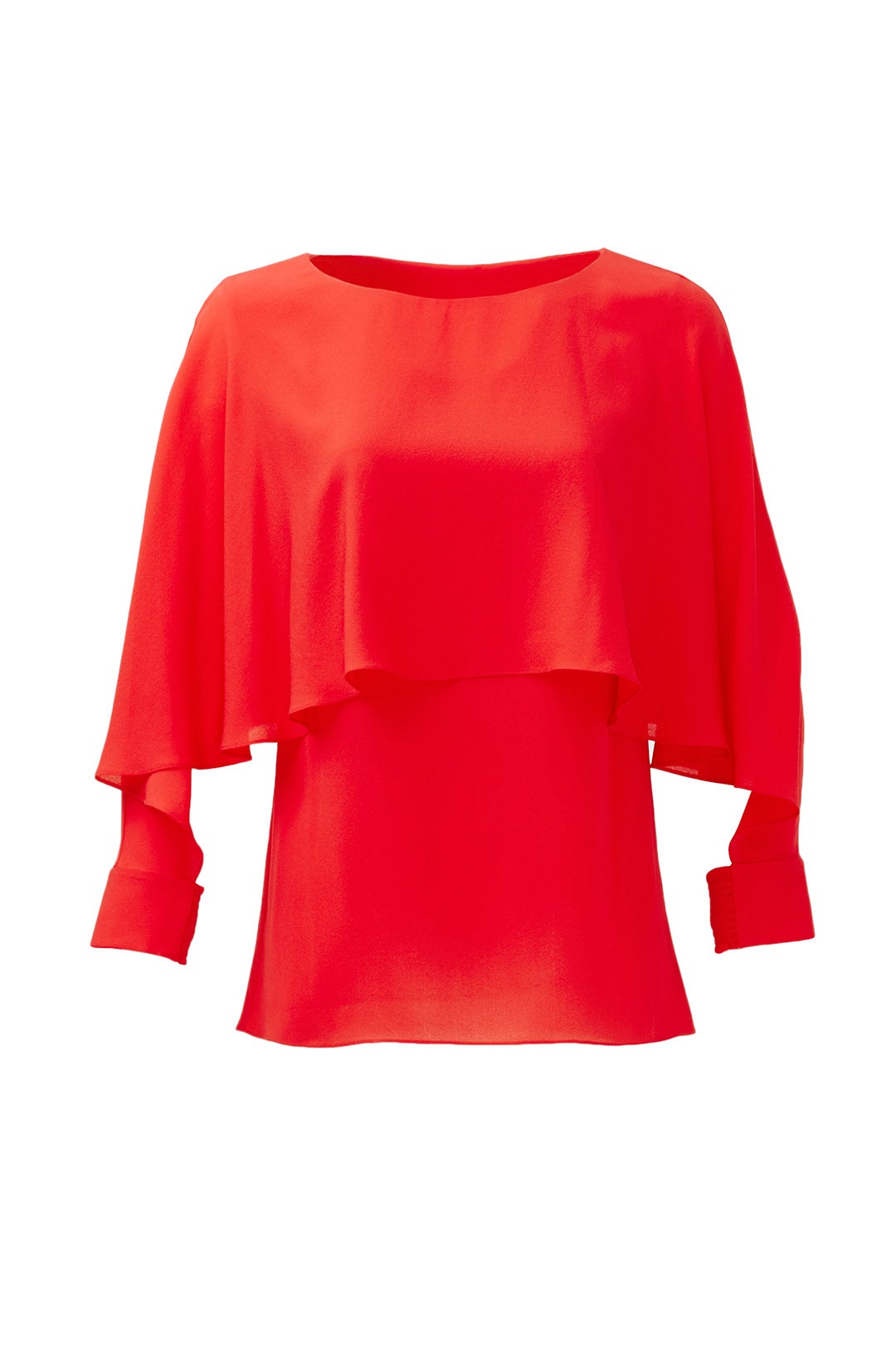 Red Miranda Tiered Top by Rachel Zoe
