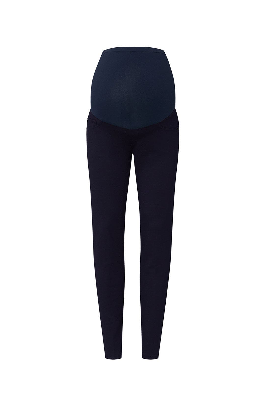 Blue Skinny Ponte Maternity Pants by A Pea in the Pod 4