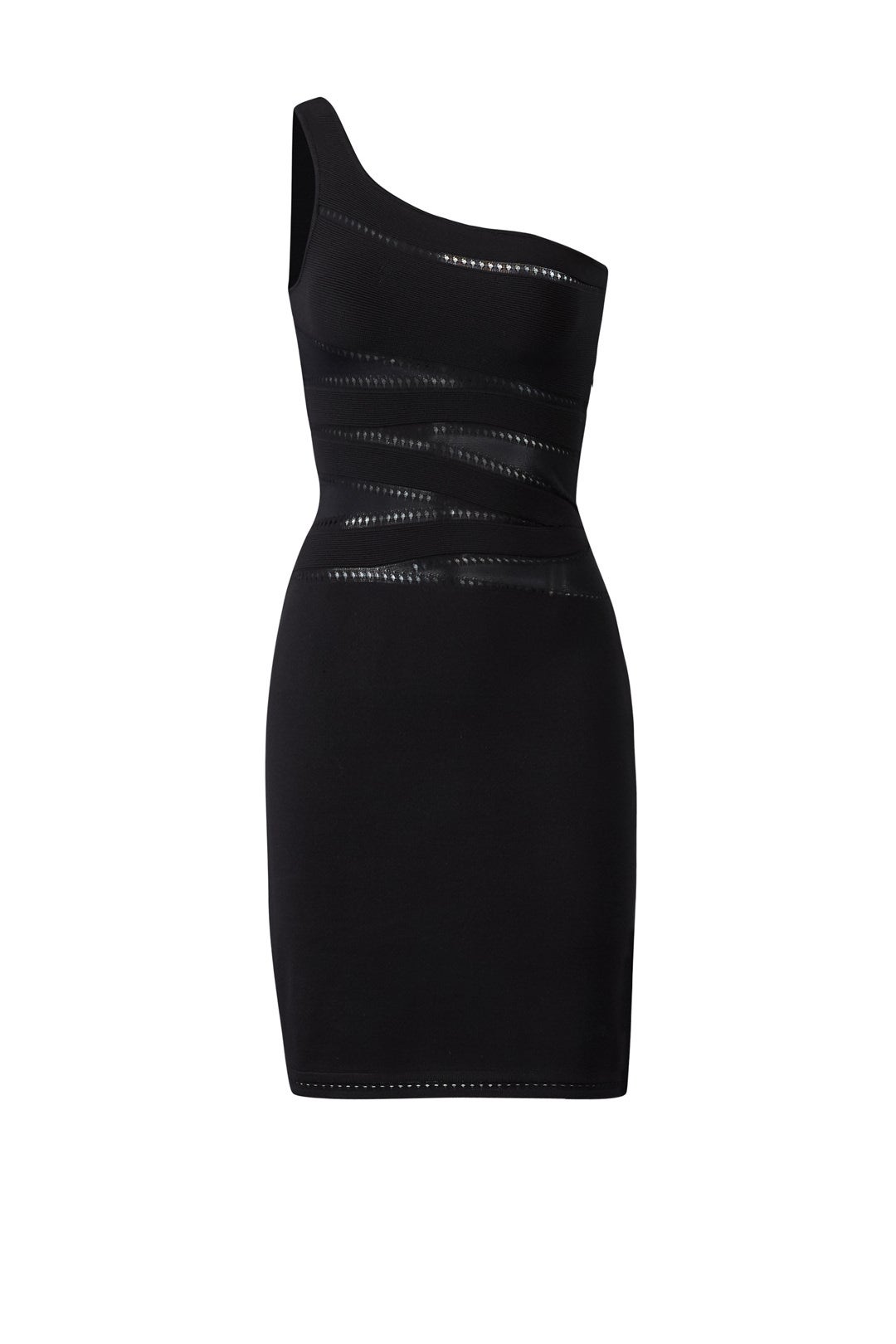 Black One Shoulder Sheath by Genny