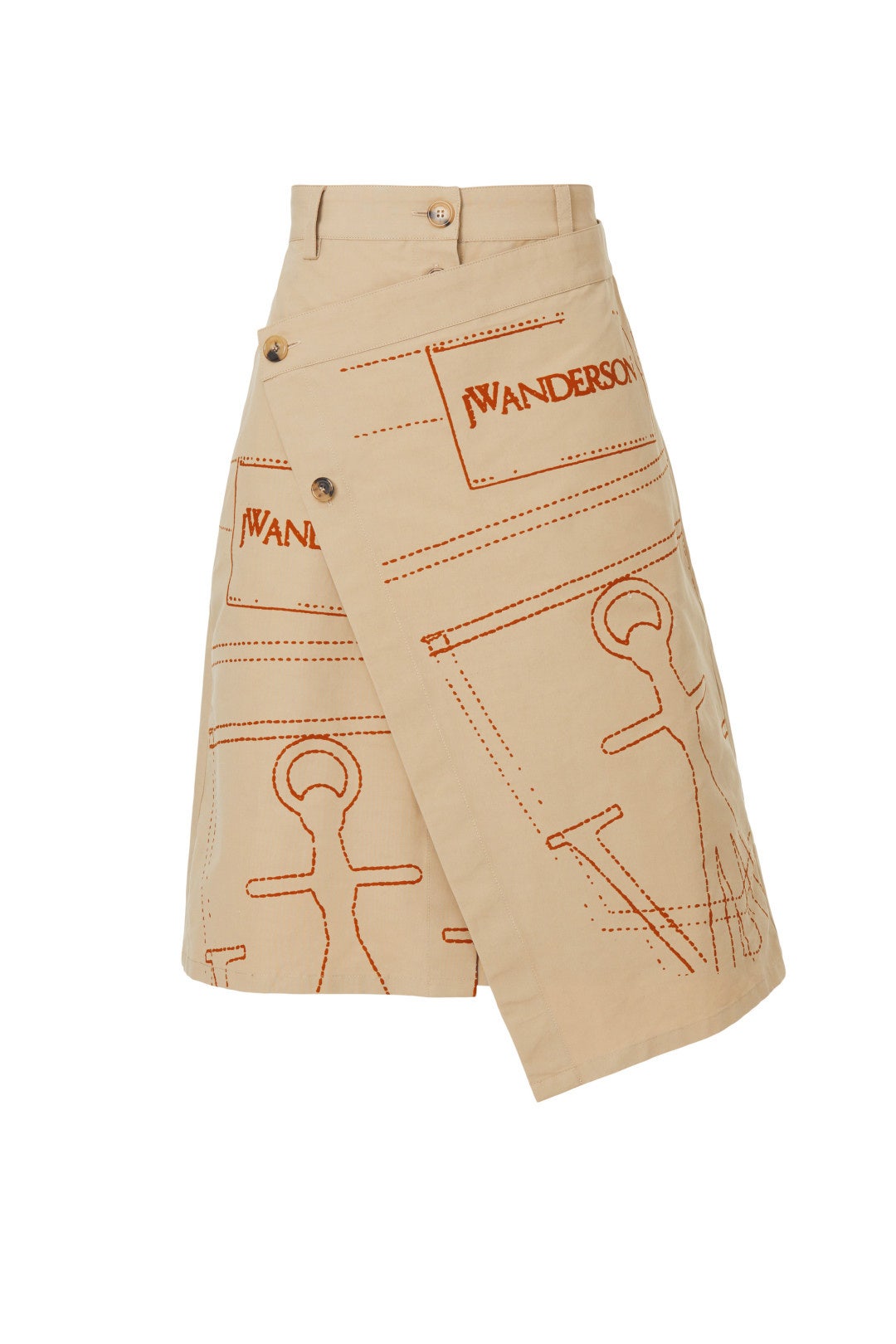 Logo A-line Skirt by JW Anderson 4