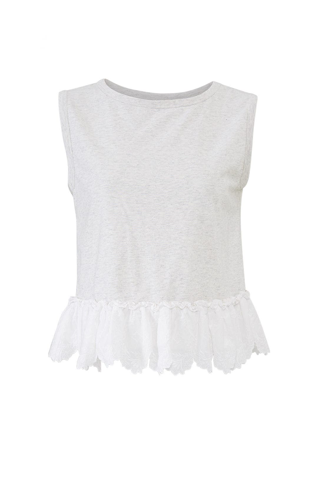 Mireille Embroidered Jersey Top by La Vie Rebecca Taylor