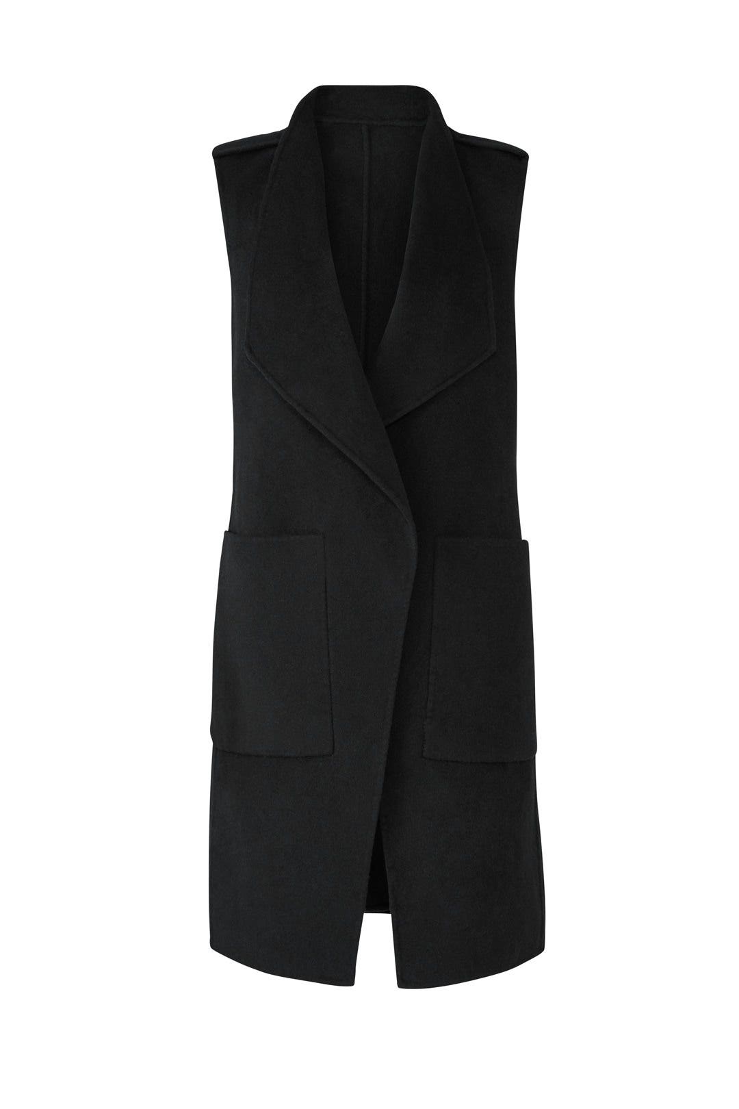 Black Linn Wool Vest by SOIA & KYO