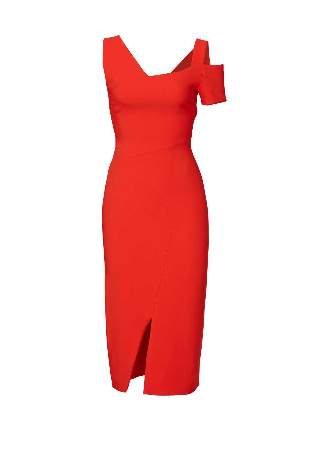 Red Asymmetric Dress by Antonio Berardi 3