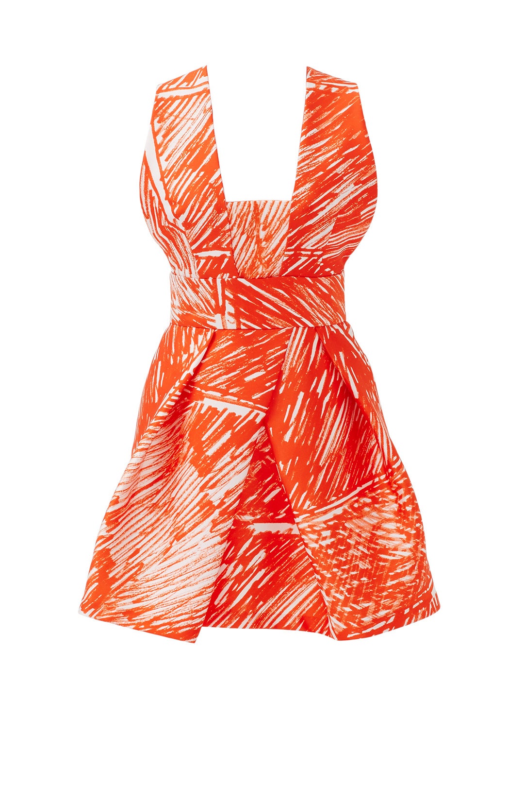 Scribble Print Cross Back Dress by Milly 3