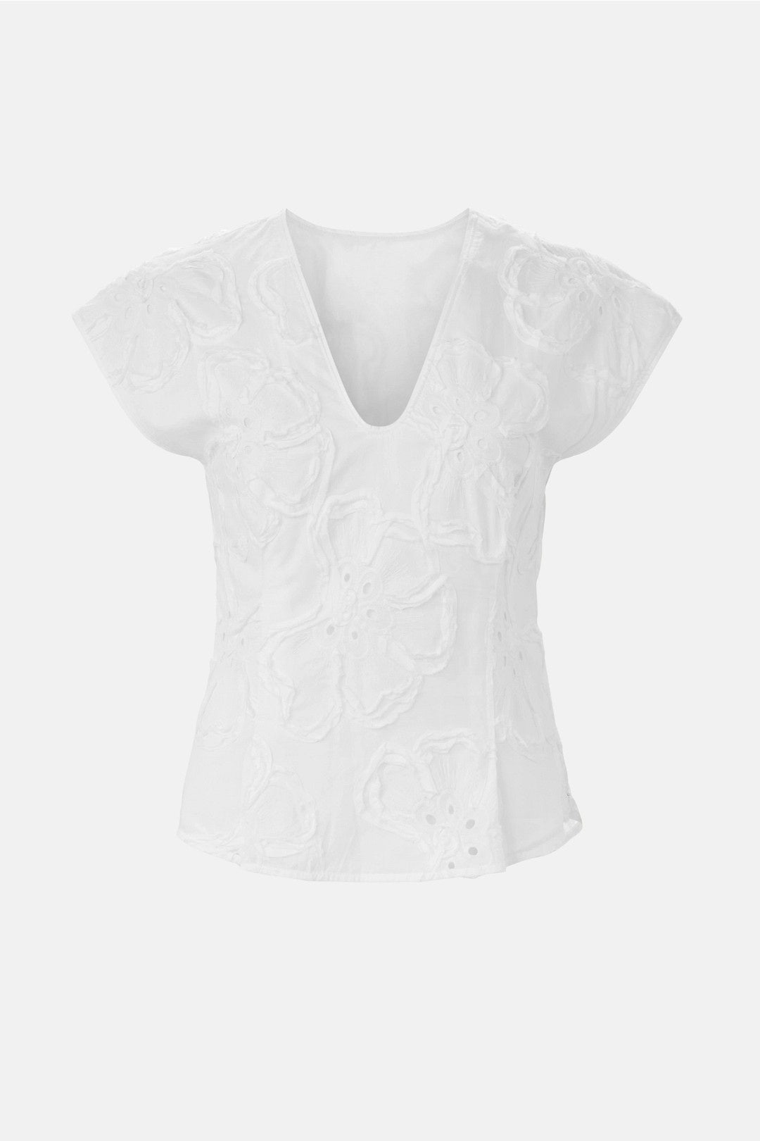 3D Embroidered Cap Sleeve Top by 3.1 Phillip Lim