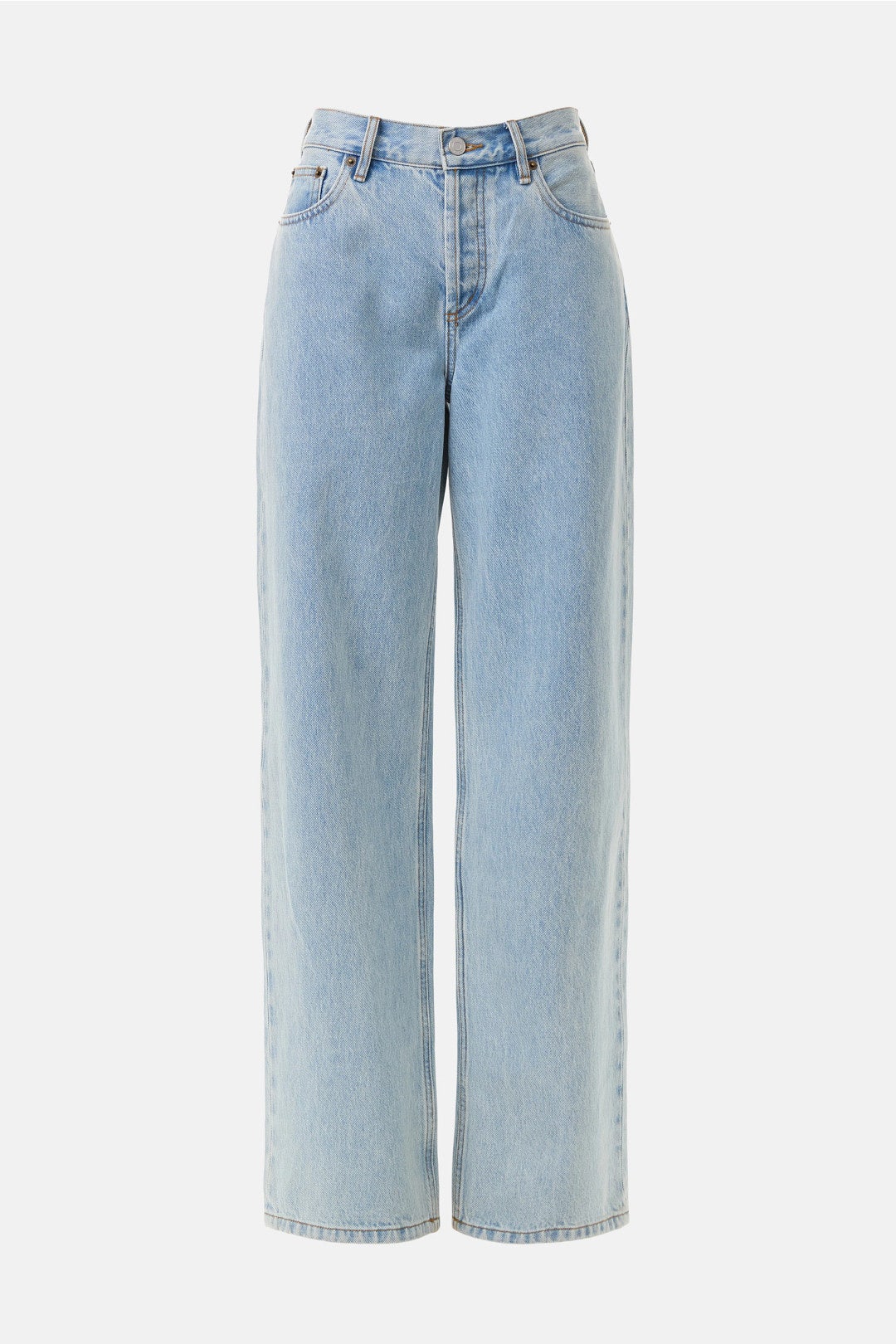Everyday Light Wash Mid Rise Straight Leg Jeans by Still Here 4