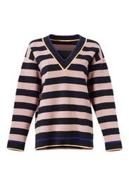 Diane von Furstenberg - Striped Knit Pullover