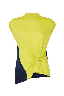 Colorblock Knot Detail Top by Nina Ricci