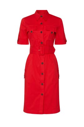 derek lam red dress