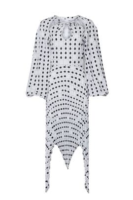 Fingerprint Bohemia Dress by Thebe Magugu