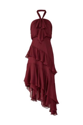 Burgundy Valle Dress by Cinq à Sept for 