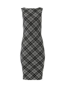 Slate Willow The Runway Knit Plaid Sheath By Slate Willow