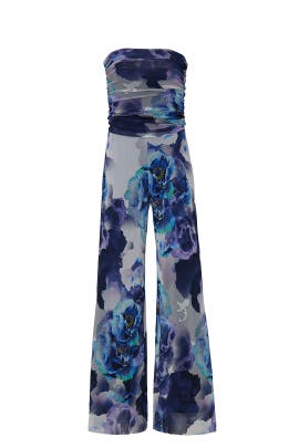 fuzzi strapless jumpsuit