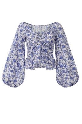 Blue Onira Top by CAROLINE CONSTAS