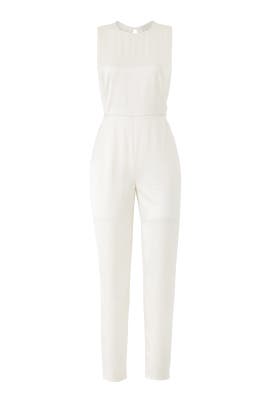 theory white jumpsuit