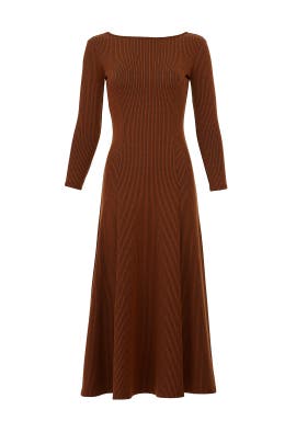 brown knit dress