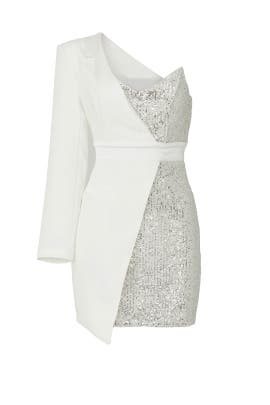 Alexa Asymmetric Sequin Dress by elle 
