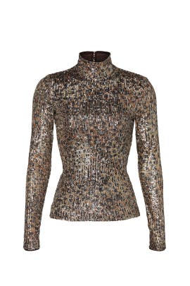 sequin turtleneck