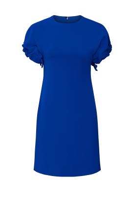 Blue Tie Sleeve Dress by Victoria 