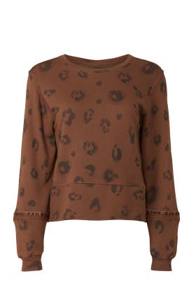 Corinna Leopard Print Sweatshirt by 