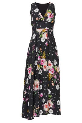 Black Floral Sasha Dress by YUMI KIM 