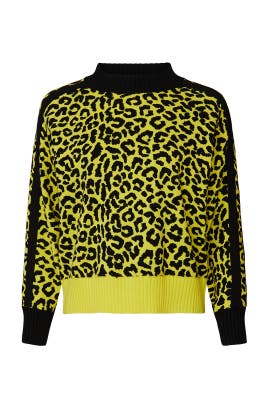 yellow leopard sweater