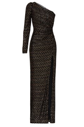 long sleeve gala dress