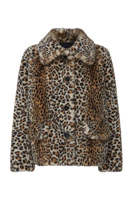 kooples leopard print coat