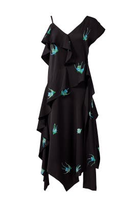 dvf bird dress