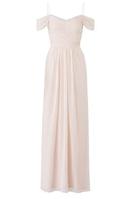 Bridesmaid Dresses Gowns The Runway Adrianna Papell Blush Drape Gown