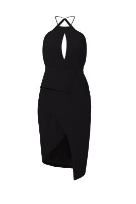 Nicholas The Runway Black Halter Sheath By Nicholas