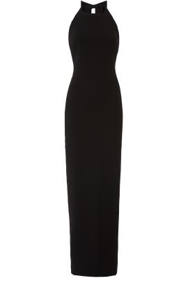 Bow Back Black Dress