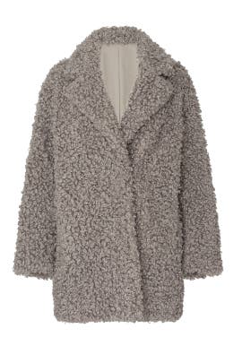 Faux Lamb Peacoat by Tibi for $120 