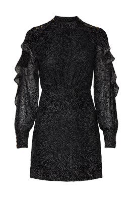 ted baker elsiie burnout dress black