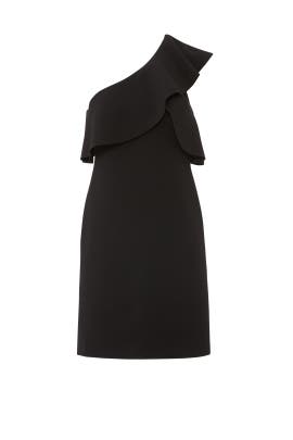 Slate Willow The Runway One Shoulder Ruffle Dress By Slate Willow