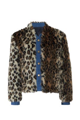 faux leopard jacket