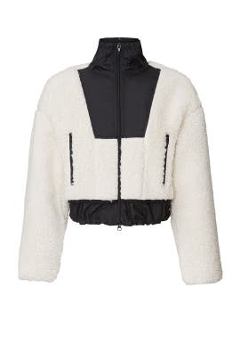 Cropped Faux Shearling Bomber Jacket by 3.1 Phillip Lim