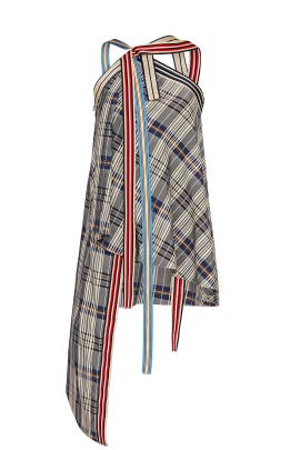 monse plaid cascade jacket