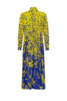 Degrade Floral Long Sleeve Dress by Proenza Schouler