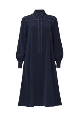 Navy Collared Dress by Co
