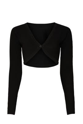 aya muse cropped knit cardigan