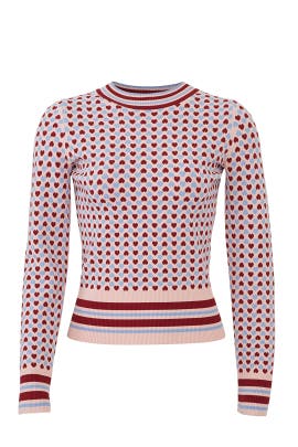Heart Print Sweater by Tara Jarmon for 