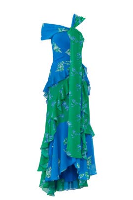 Graphic Floral Briella Gown by Tanya 