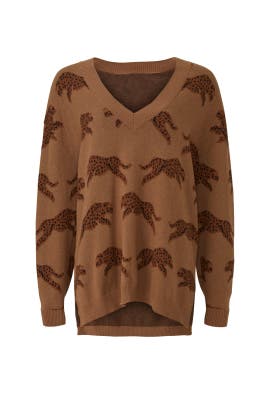 Gilligan Jumping Cheetah Sweater by 