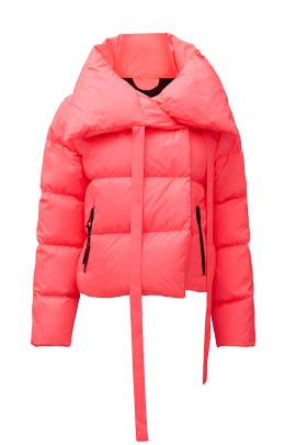 Pink Neon Puffer Jacket by Bacon for 