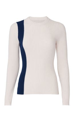 Two Tone Ribbed Pullover by 3.1 Phillip Lim