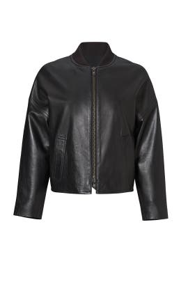 vince leather bomber jacket