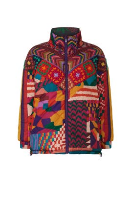 Patchwork Reversible Puffer by FARM Rio 