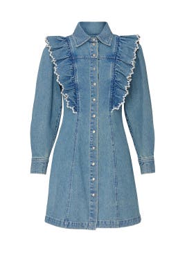 Mara Denim Ruffle Dress by Sea New York 
